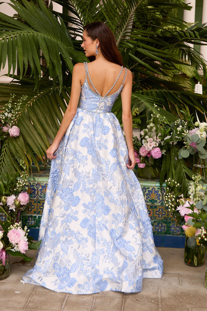 Ava Presley 42549 Ivory/Light Blue