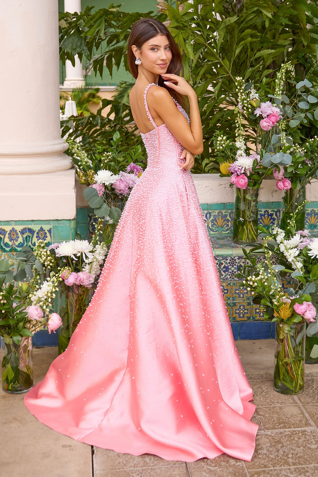 Ava Presley 43065 Coral Pink/White