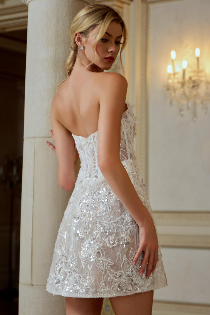 Jovani 45853 Off White Prom Dress
