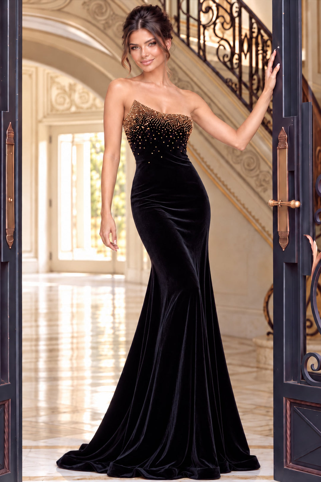 Jovani 48954 Brown