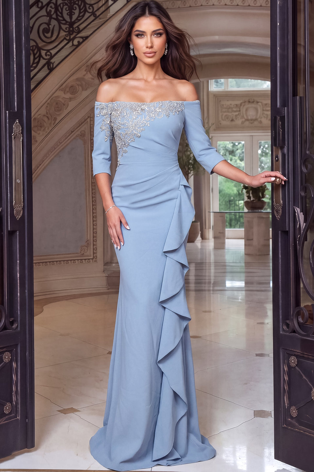 Jovani 51731 Blue