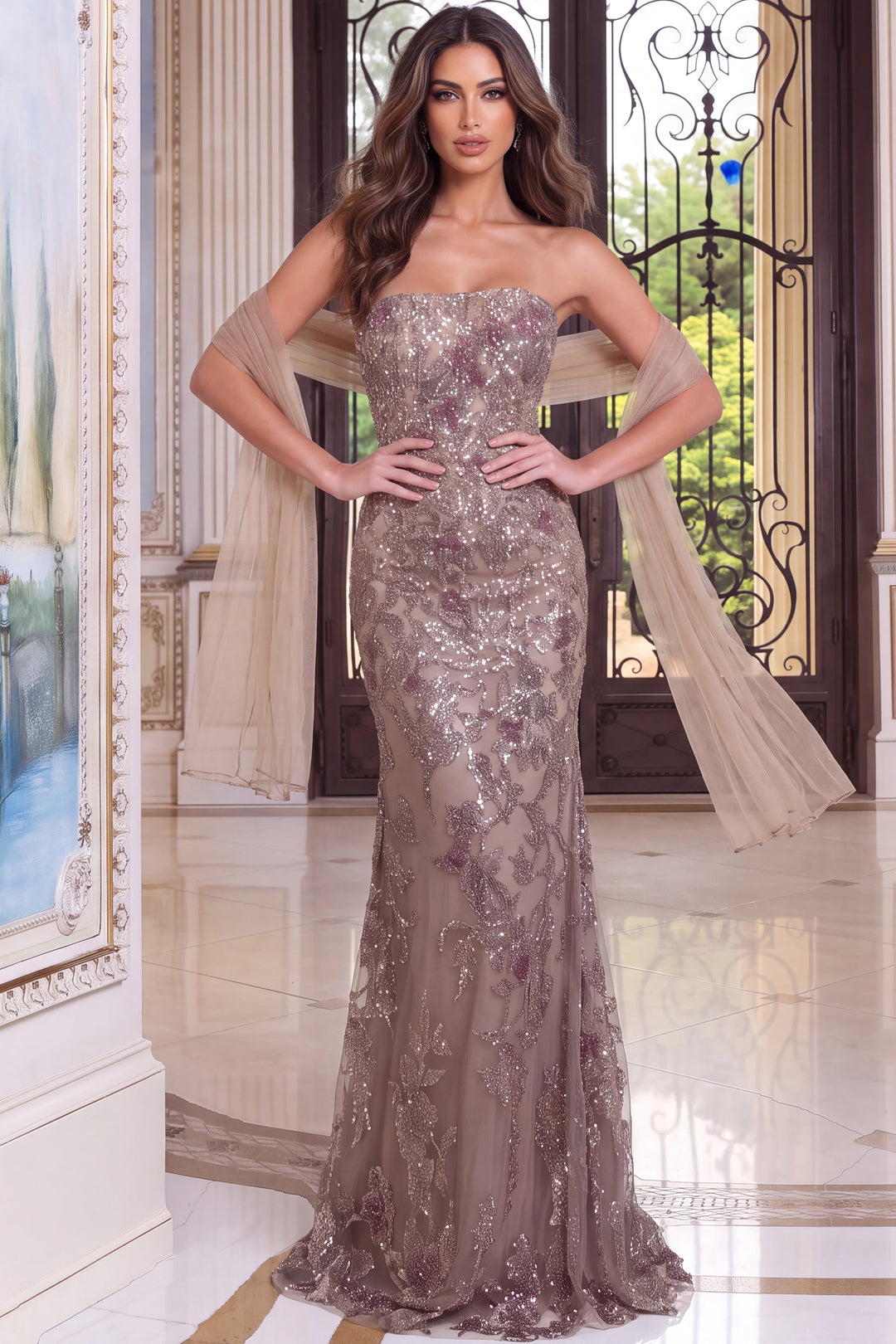 Jovani 53381 Beaded