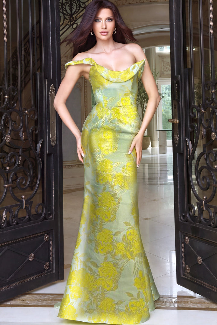 Jovani 53508 Yellow