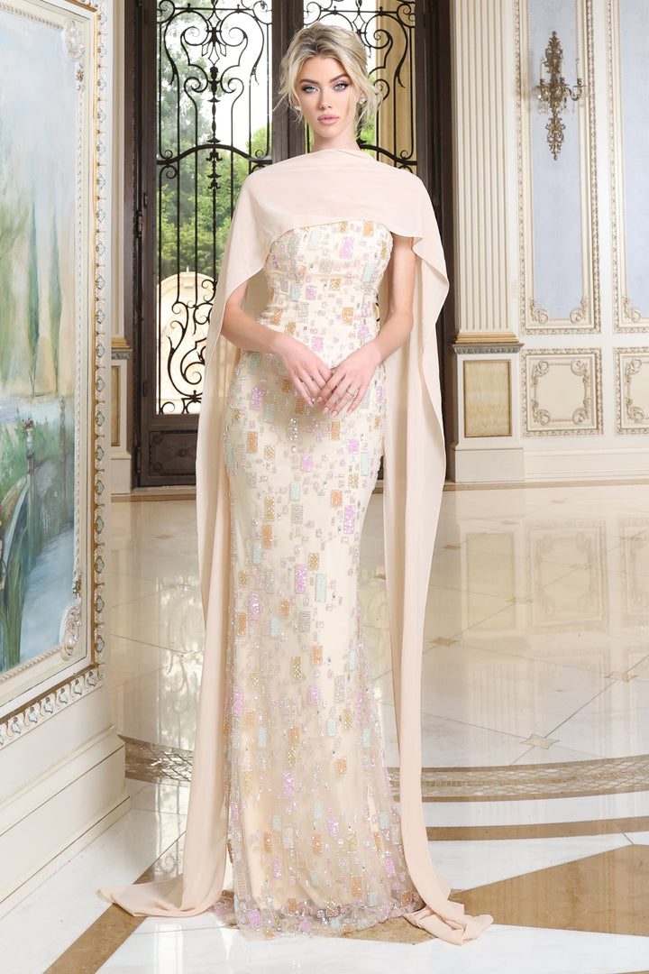 Jovani 54177 Beige
