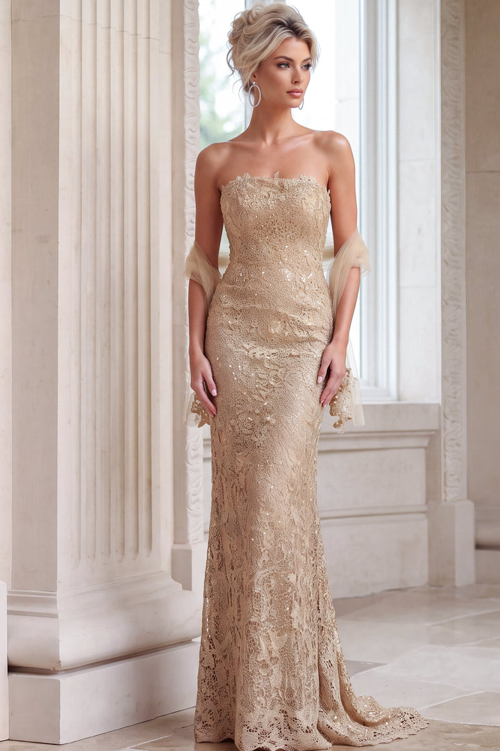 Jovani 54330 Gold Prom Dress
