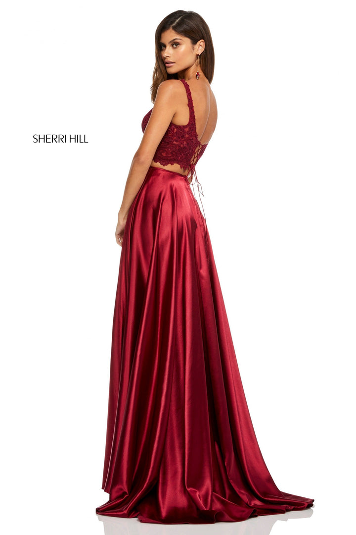 Sherri Hill 52600 Red Prom Dress