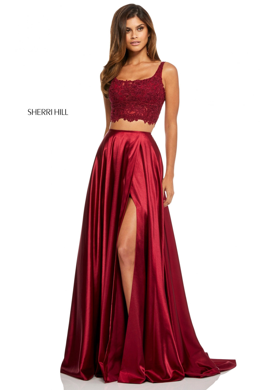 Sherri Hill 52600 Red Prom Dress