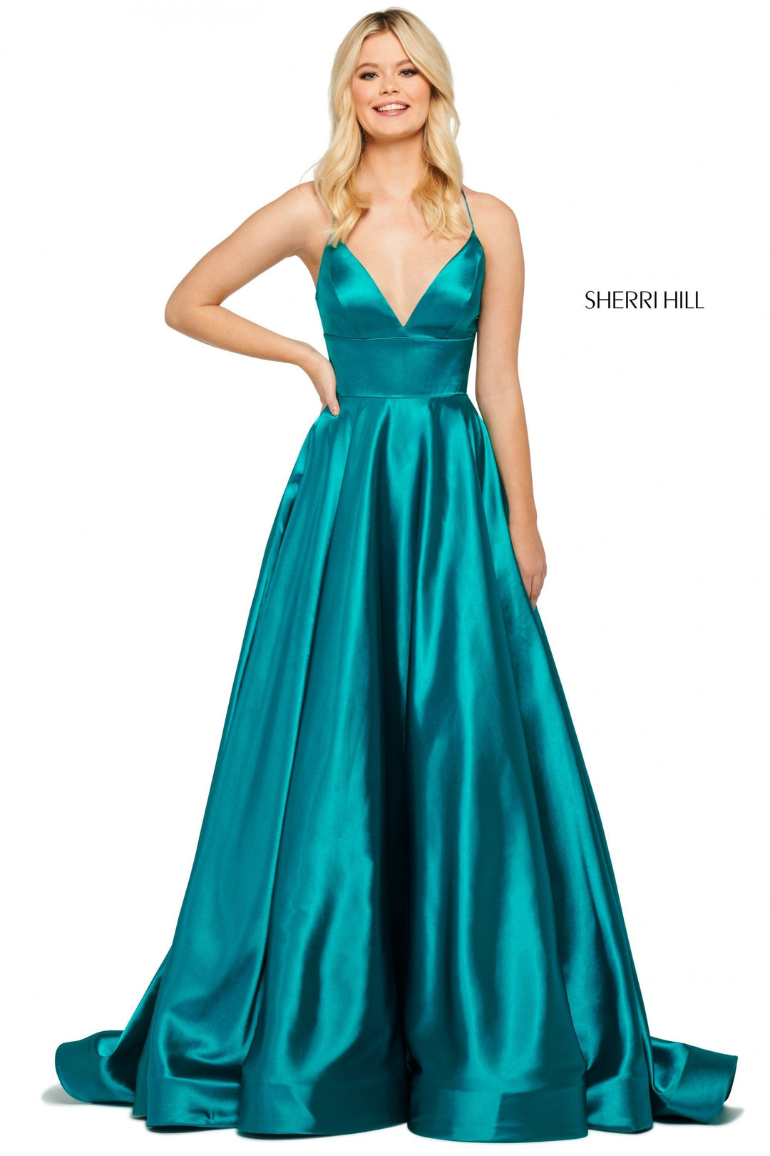 Sherri Hill 53885 teal