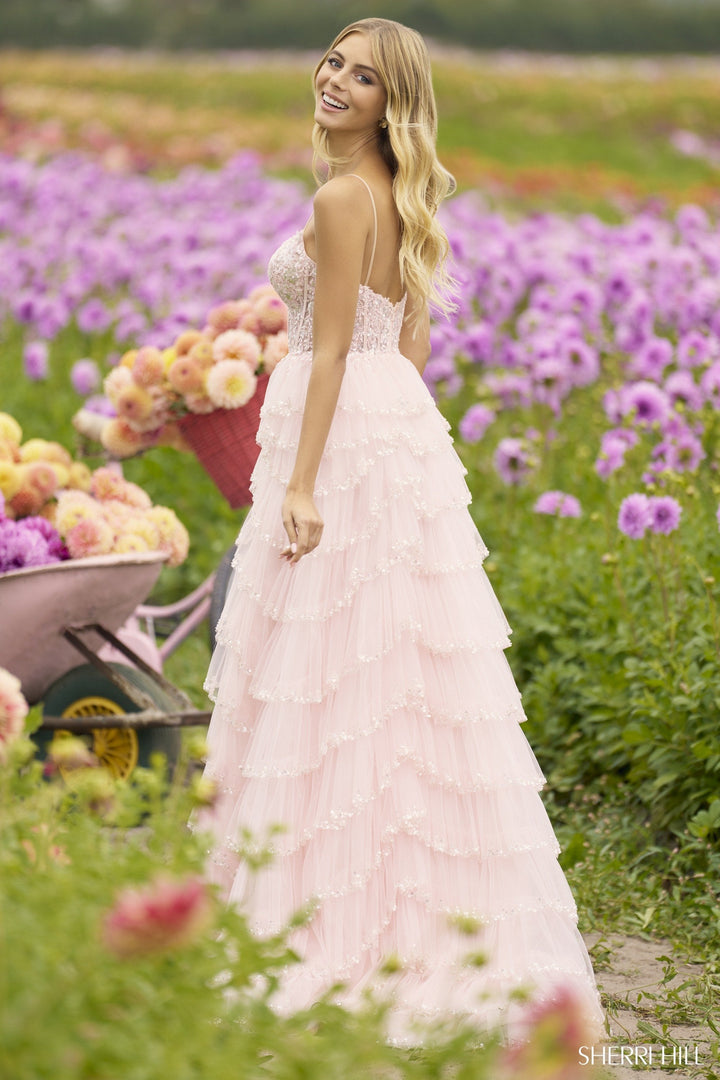 Sherri Hill 56193 Light Blue Prom Dress