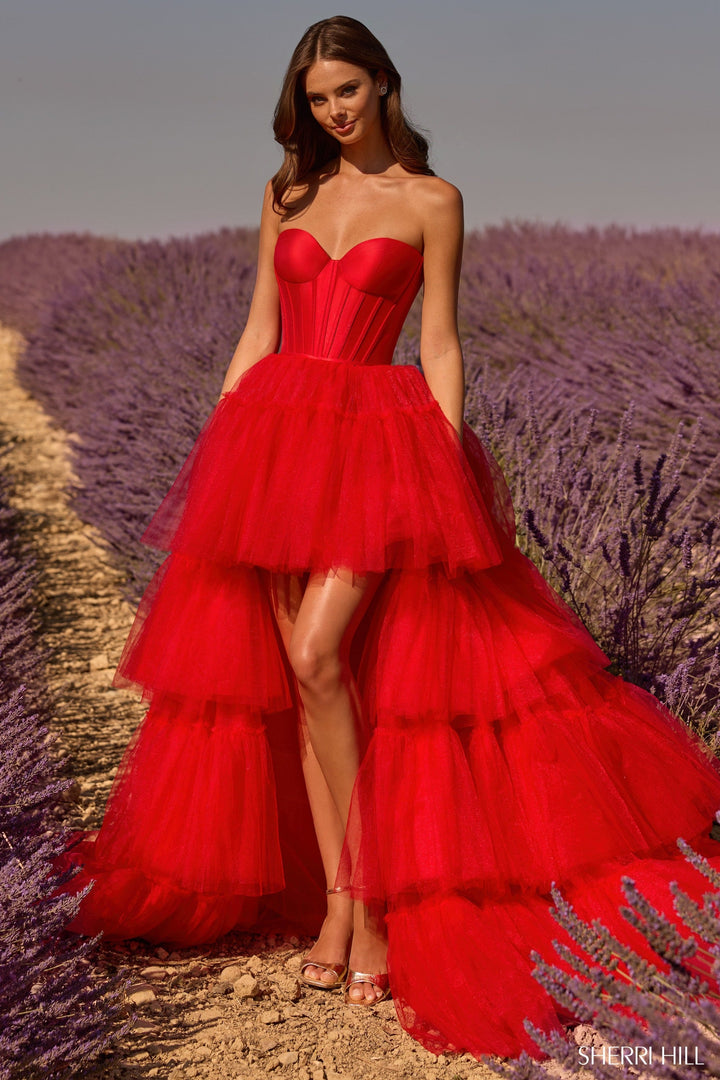 Sherri Hill 58631 red