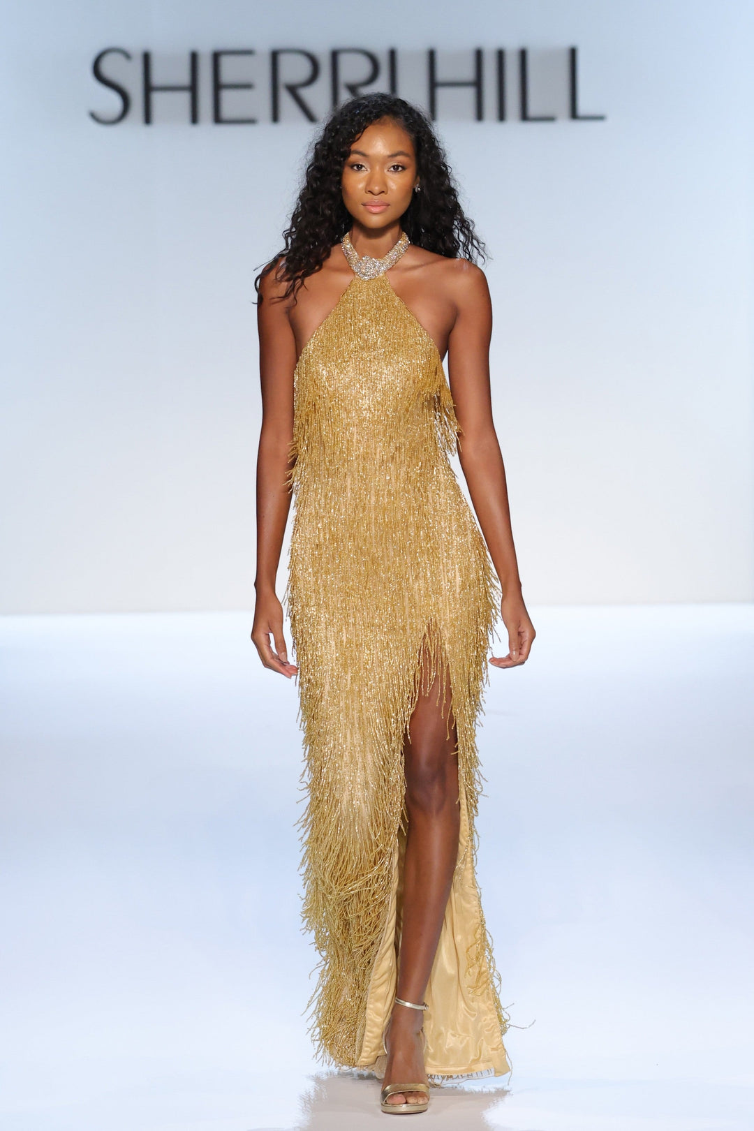 Sherri Hill 67331 nude/gold/ab/silver