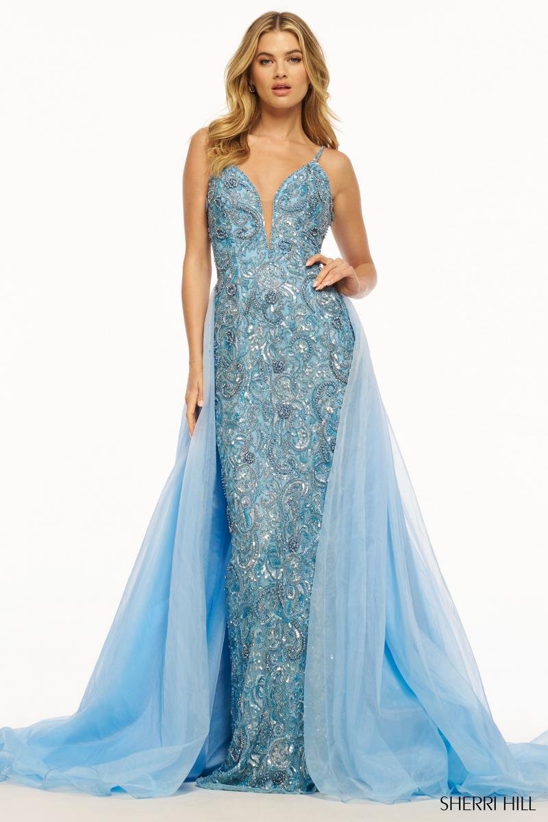 Sherri Hill 56018 — Aqua