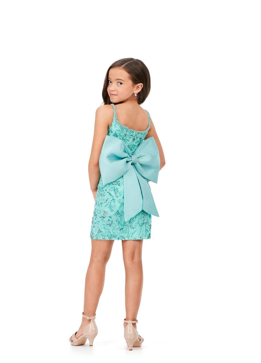 Ashley Lauren 8230 Aqua Prom Dress
