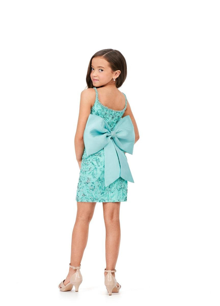 Ashley Lauren 8230 Aqua Prom Dress