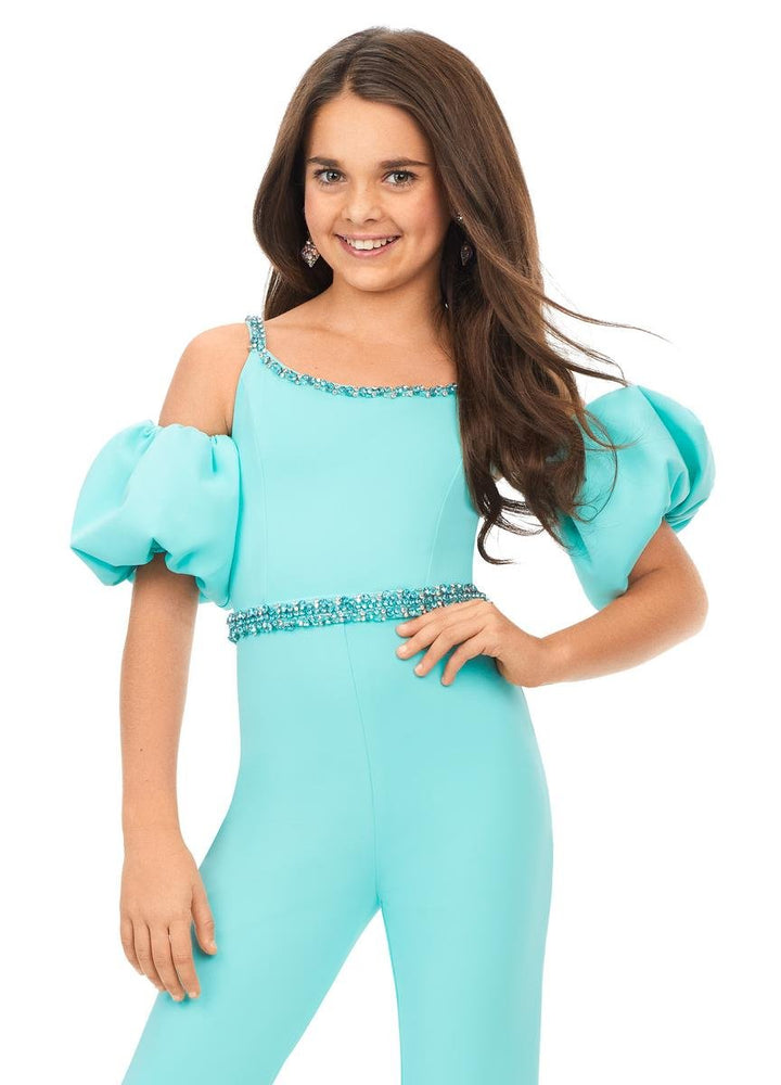 Ashley Lauren 8164 Aqua Prom Dress