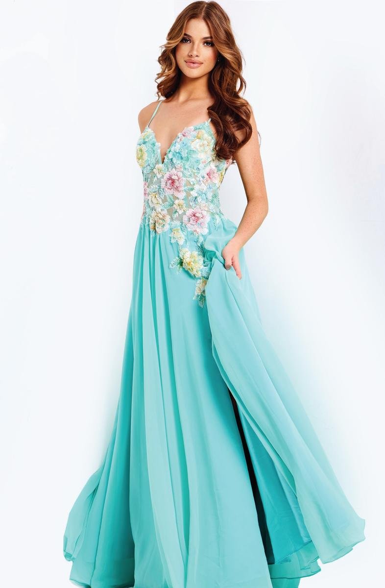 Jovani 49633 — Aqua