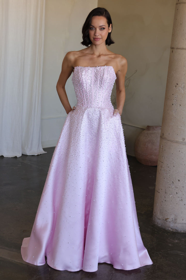 Ava Presley 47283 - New Corset Mikado and Pearl Ballgown