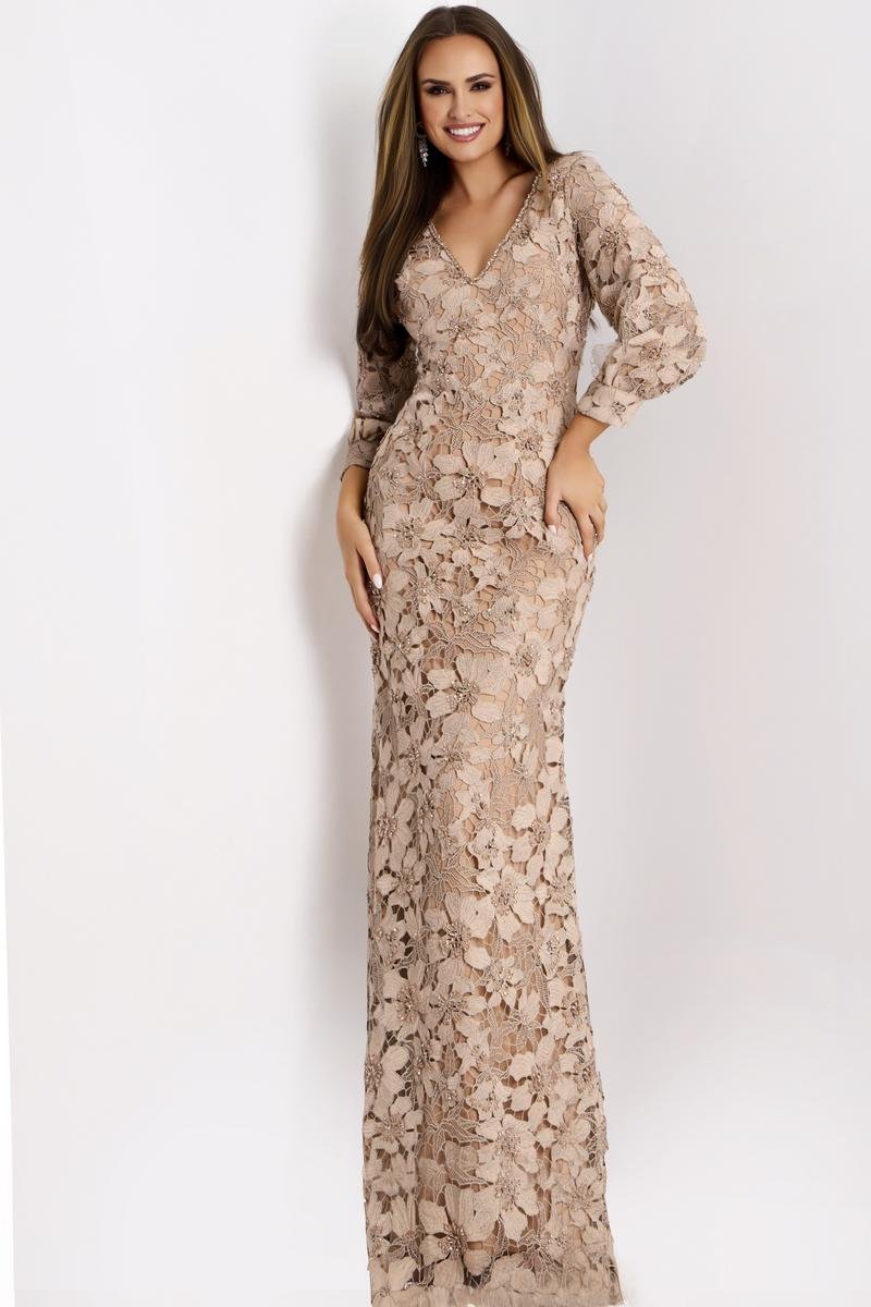 Jovani 40210 Beige Prom Dress