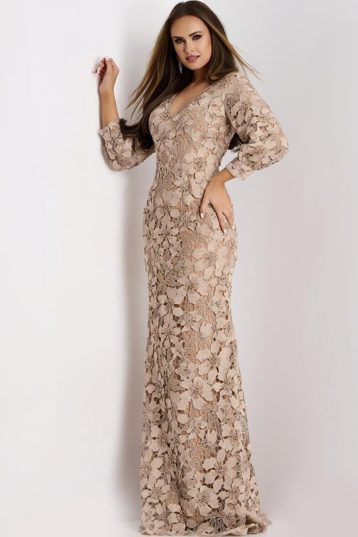 Jovani 40210 Beige Prom Dress