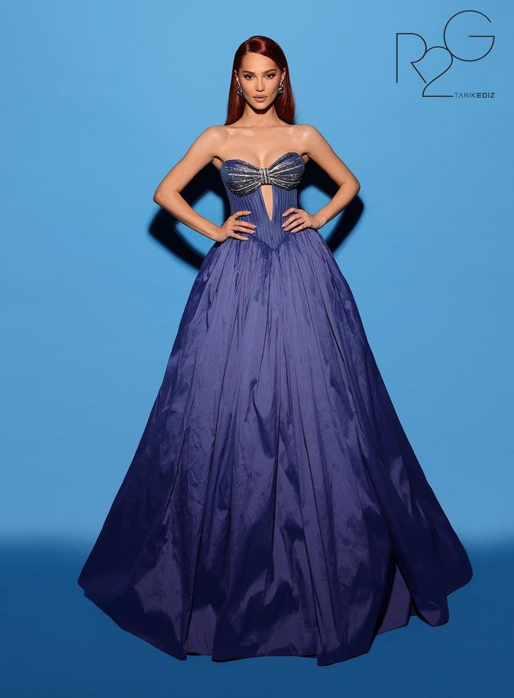 Tarik Ediz 53042 Bijou Blue Prom Dress
