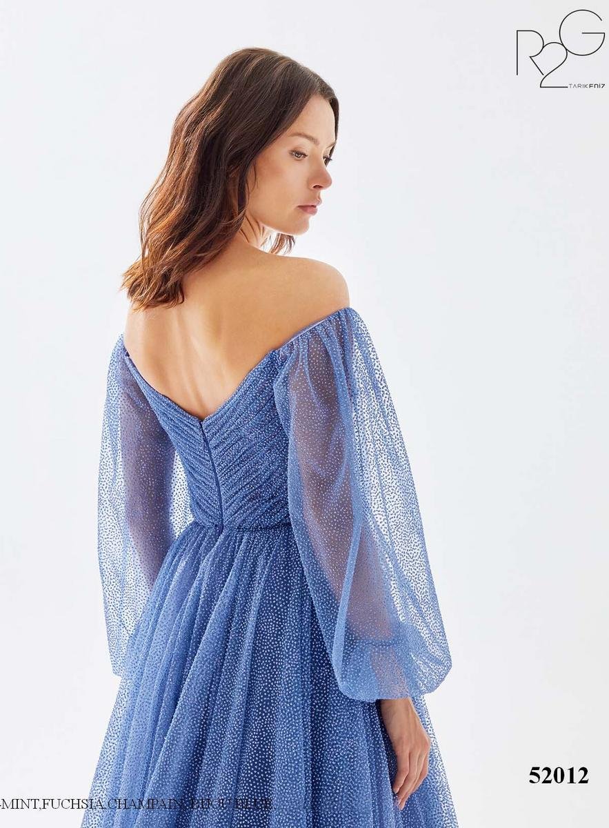 Tarik Ediz 52012 Bijou Blue Prom Dress