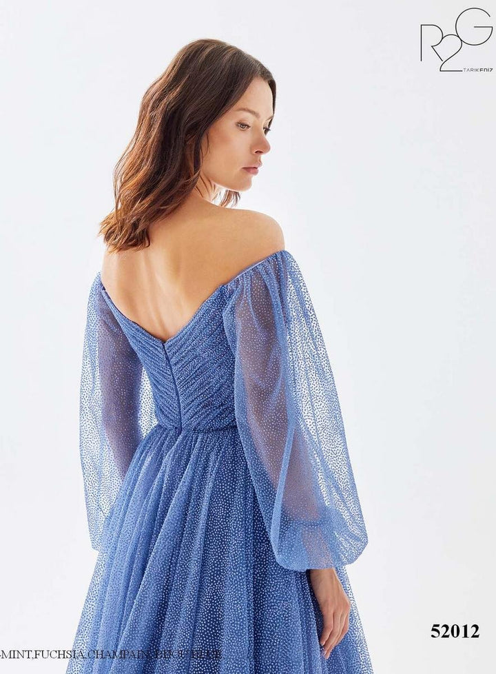 Tarik Ediz 52012 Bijou Blue Prom Dress