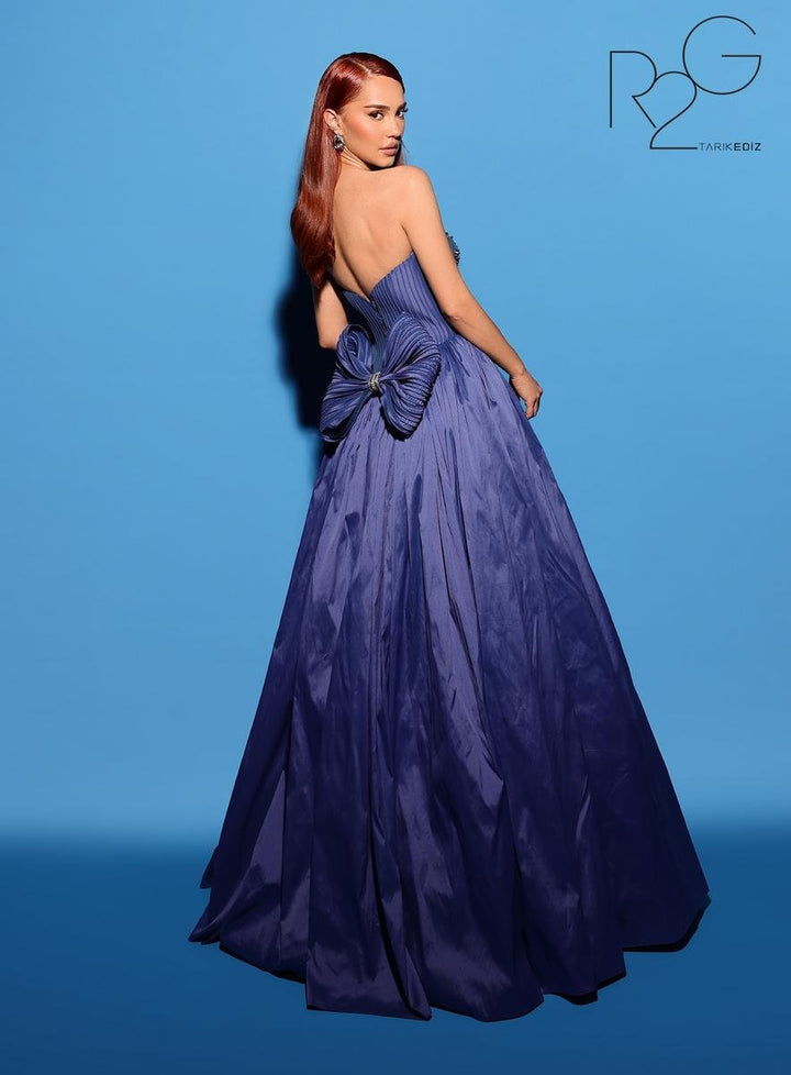 Tarik Ediz 53042 Bijou Blue Prom Dress