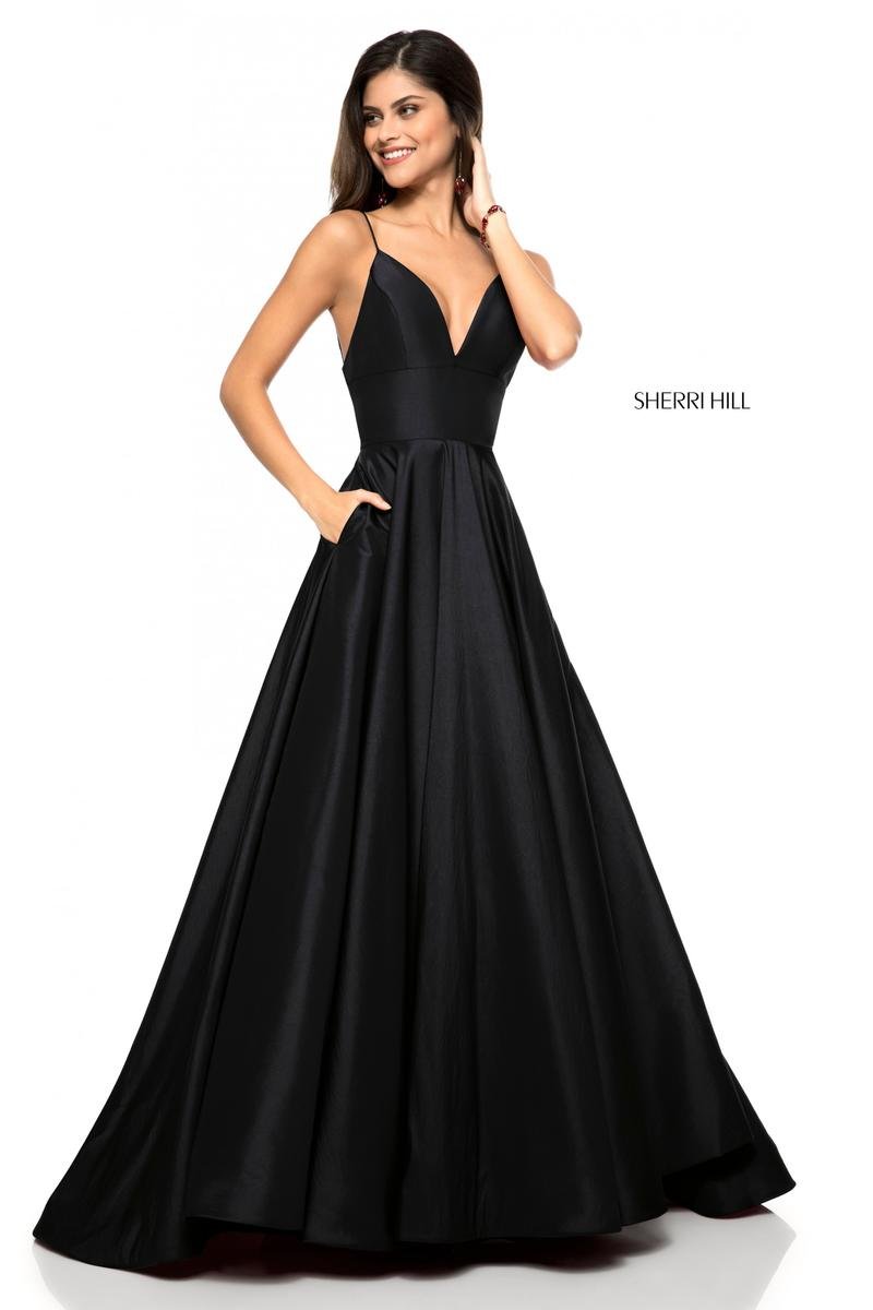Sherri Hill 51822 Black Prom Dress