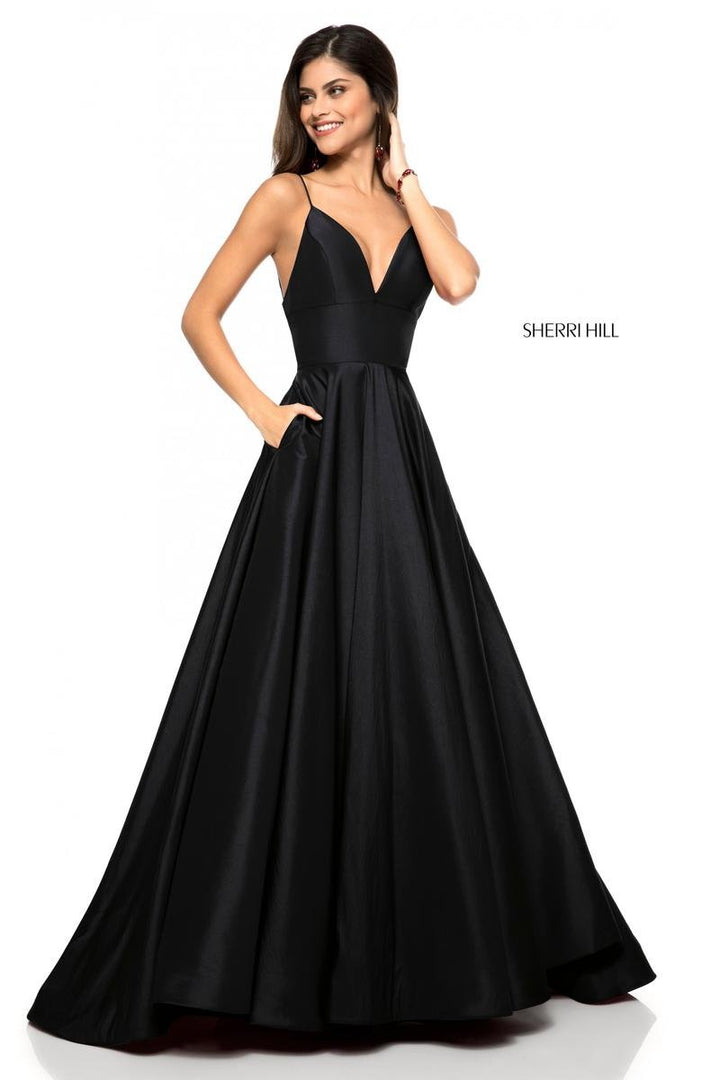 Sherri Hill 51822 Black Prom Dress