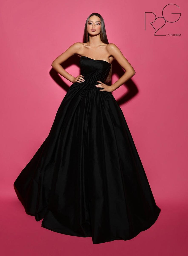 Tarik Ediz 53011 Black Prom Dress