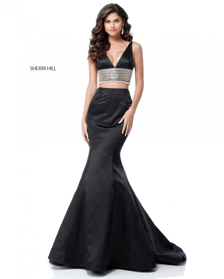 Sherri Hill 51711 Black Prom Dress