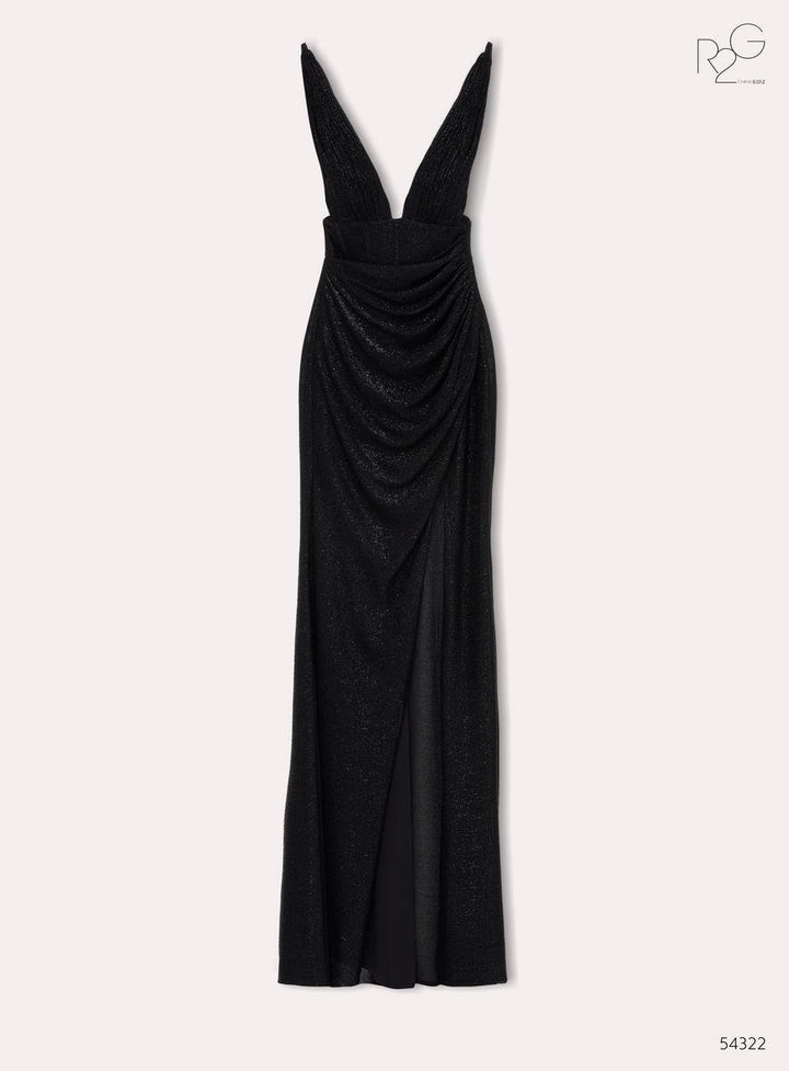 Tarik Ediz 54322 Black Prom Dress