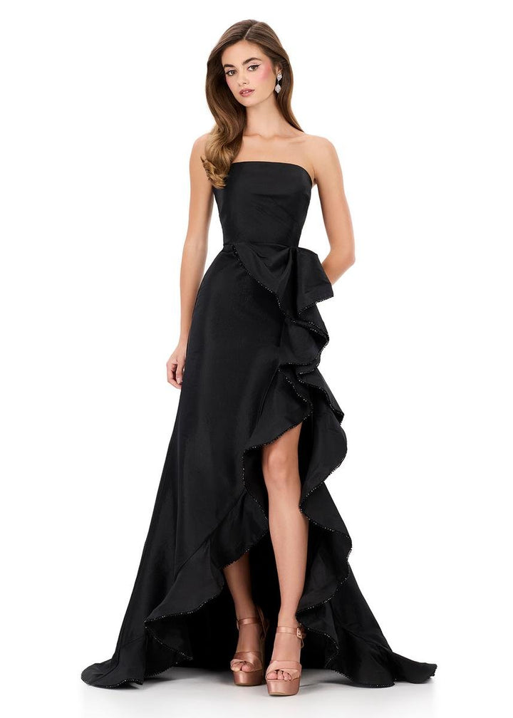 Ashley Lauren 12309 Black Prom Dress
