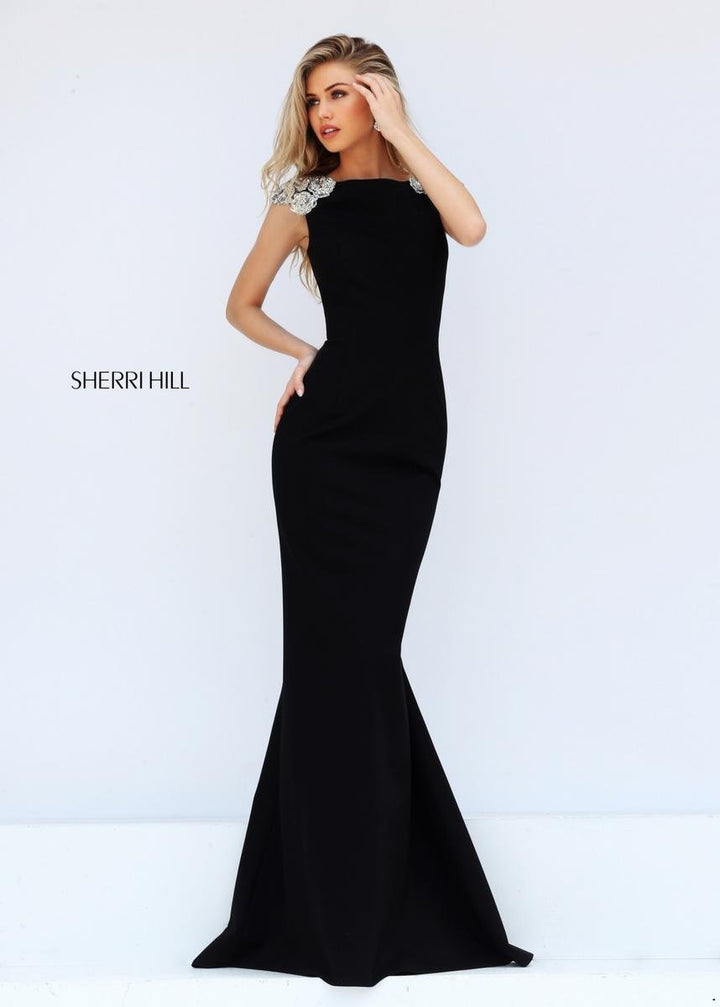 Sherri Hill 50593 Black Prom Dress