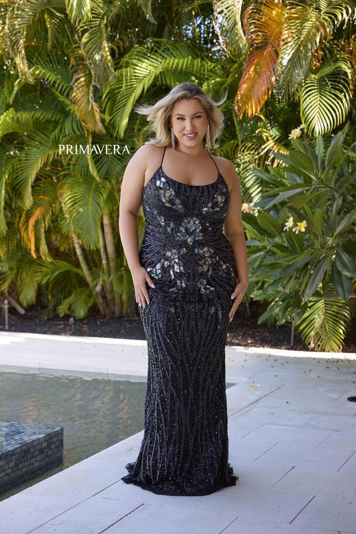 Primavera Couture 14072 Black Prom Dress