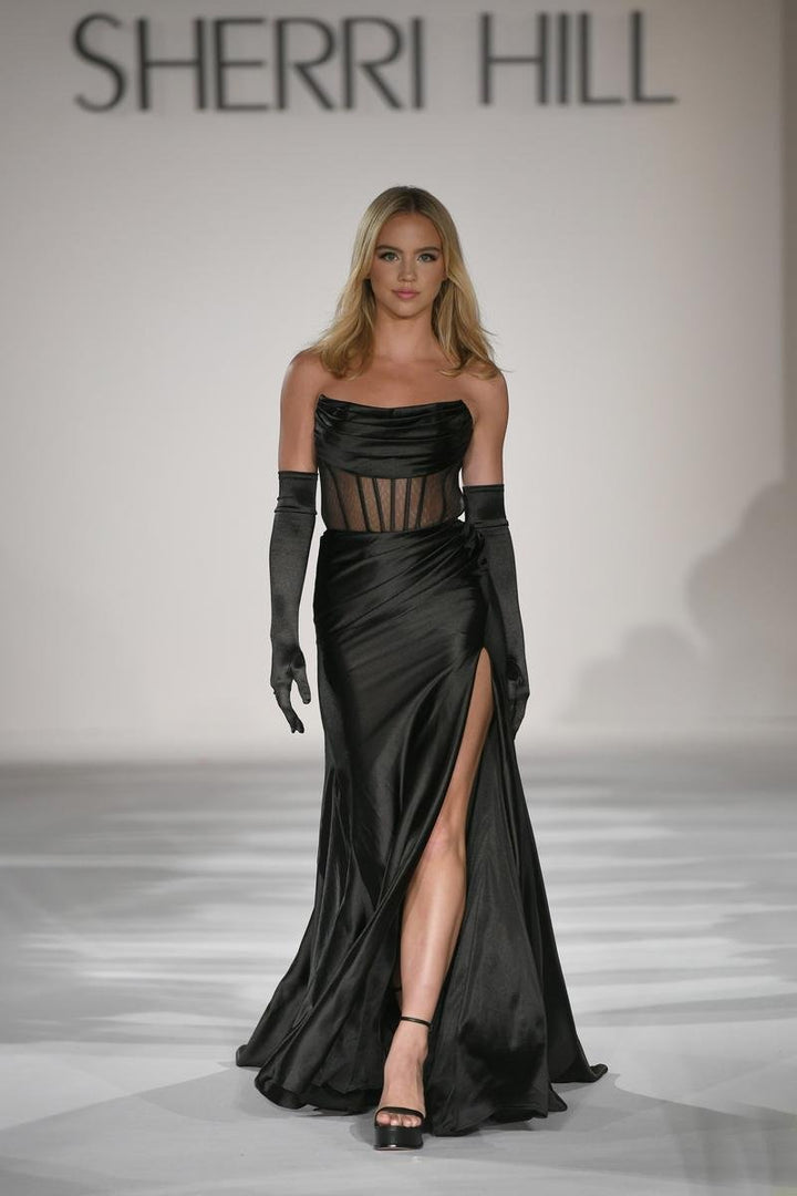 Sherri Hill 55554 Black Prom Dress