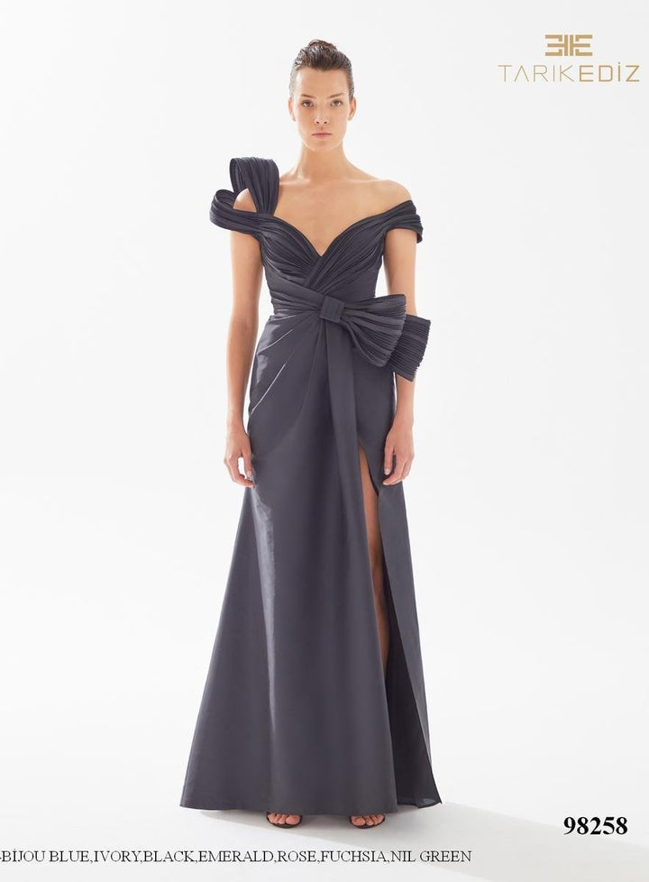 Tarik Ediz 98258 Black Prom Dress