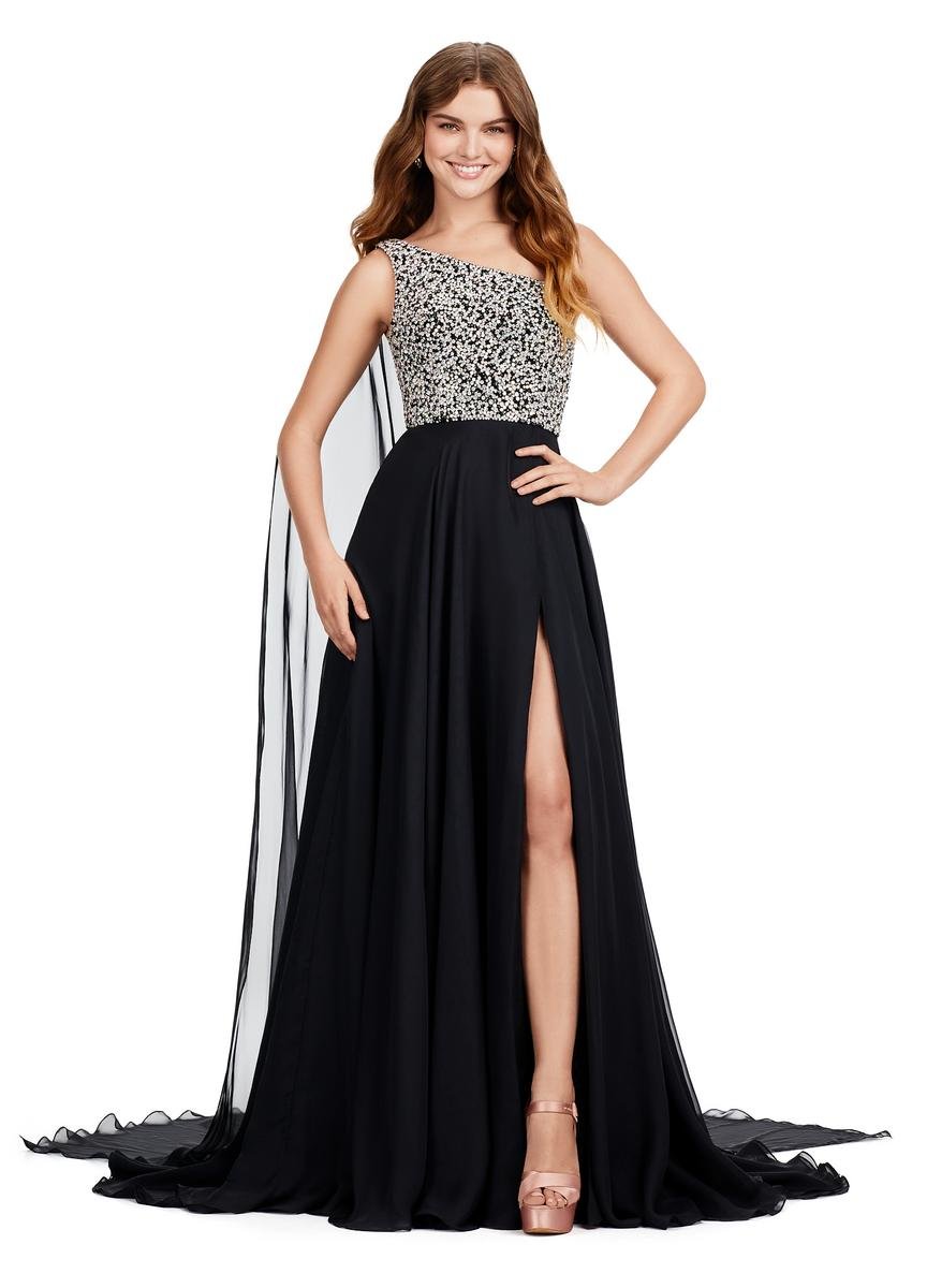Ashley Lauren 11482 Black Prom Dress