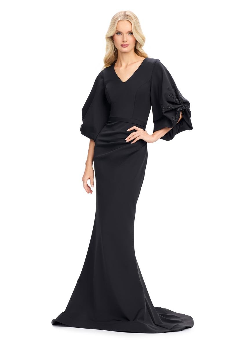 Ashley Lauren 11740 Black Prom Dress