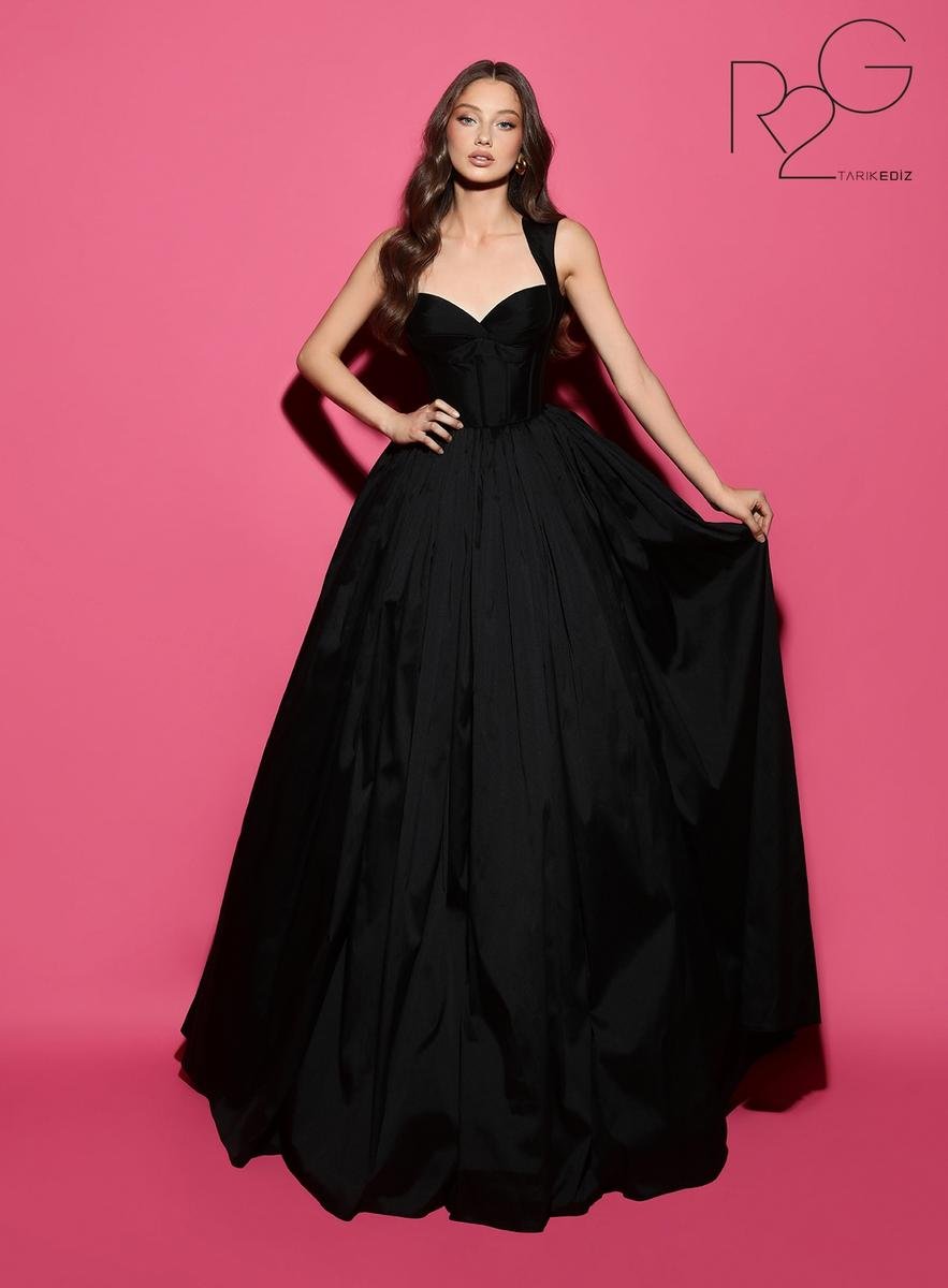 Tarik Ediz 53043 Black Prom Dress