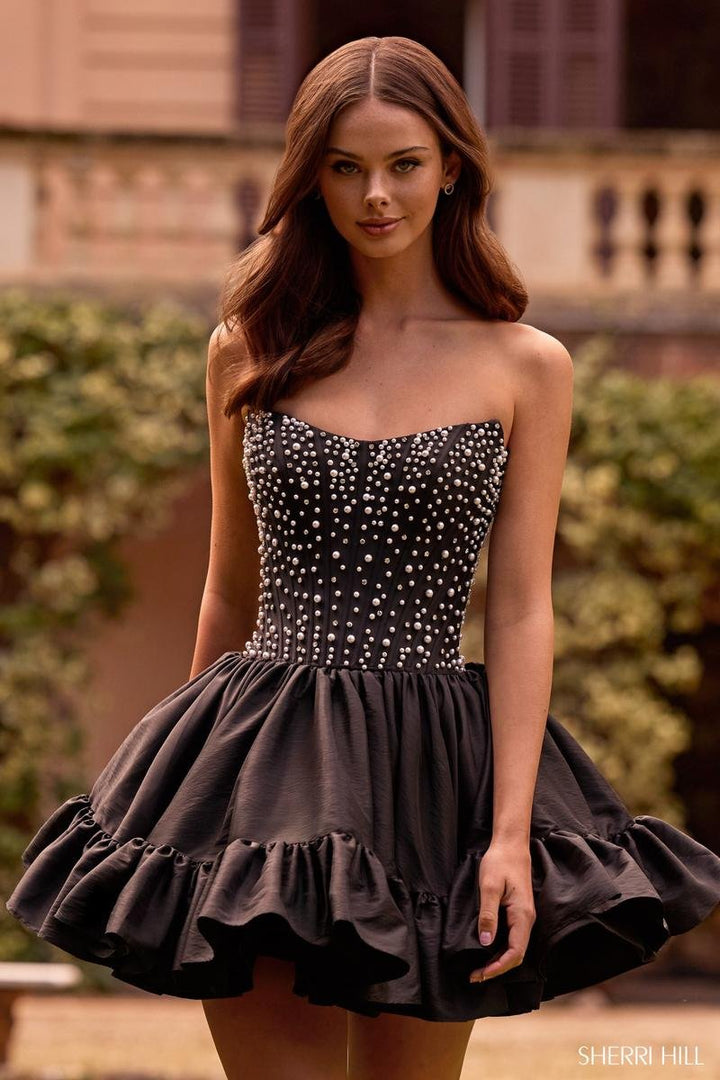 Sherri Hill 57291 Black Prom Dress