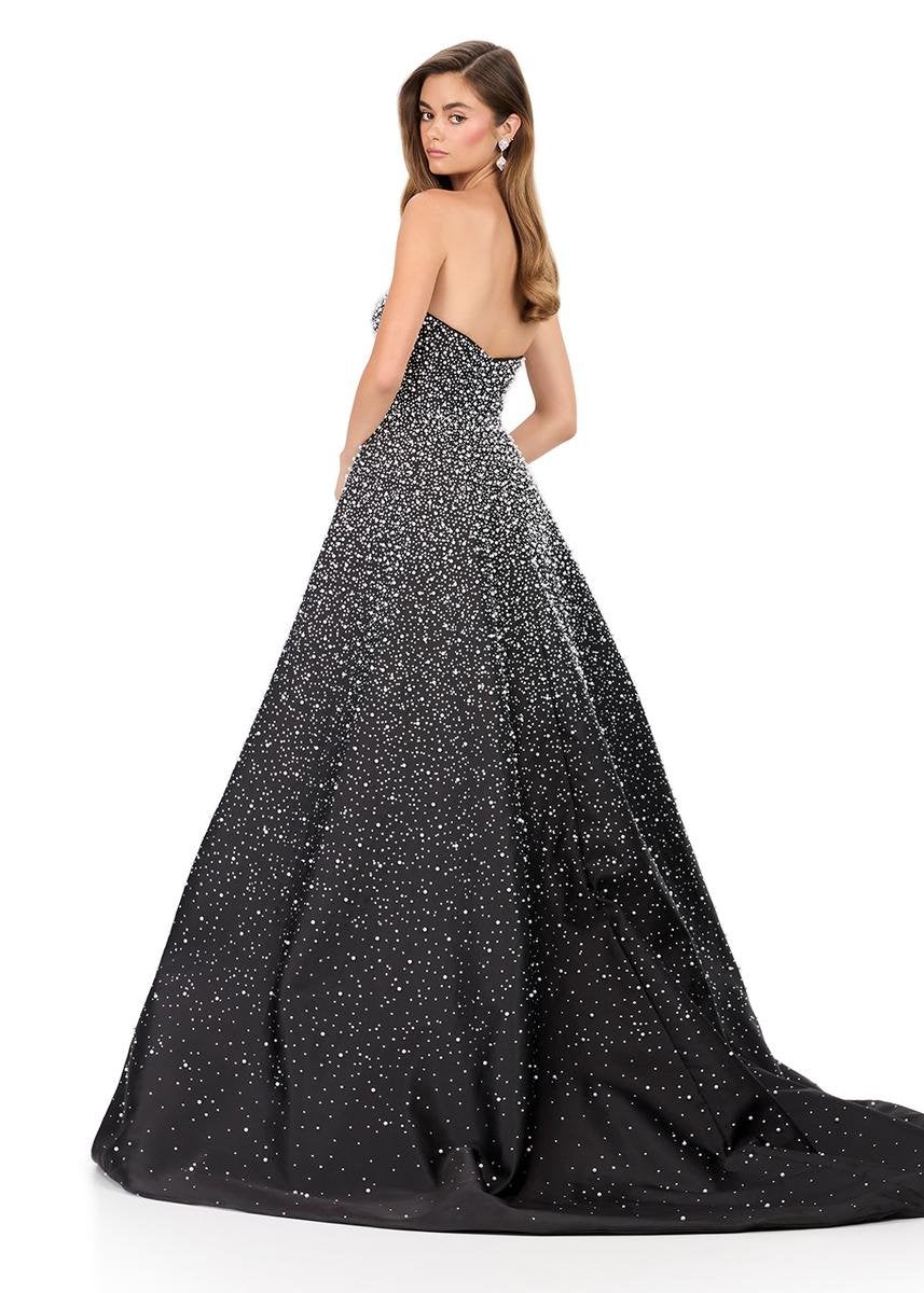 Ashley Lauren 12167 Black Prom Dress