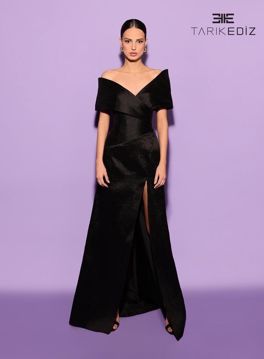 Tarik Ediz 98507 Black Prom Dress