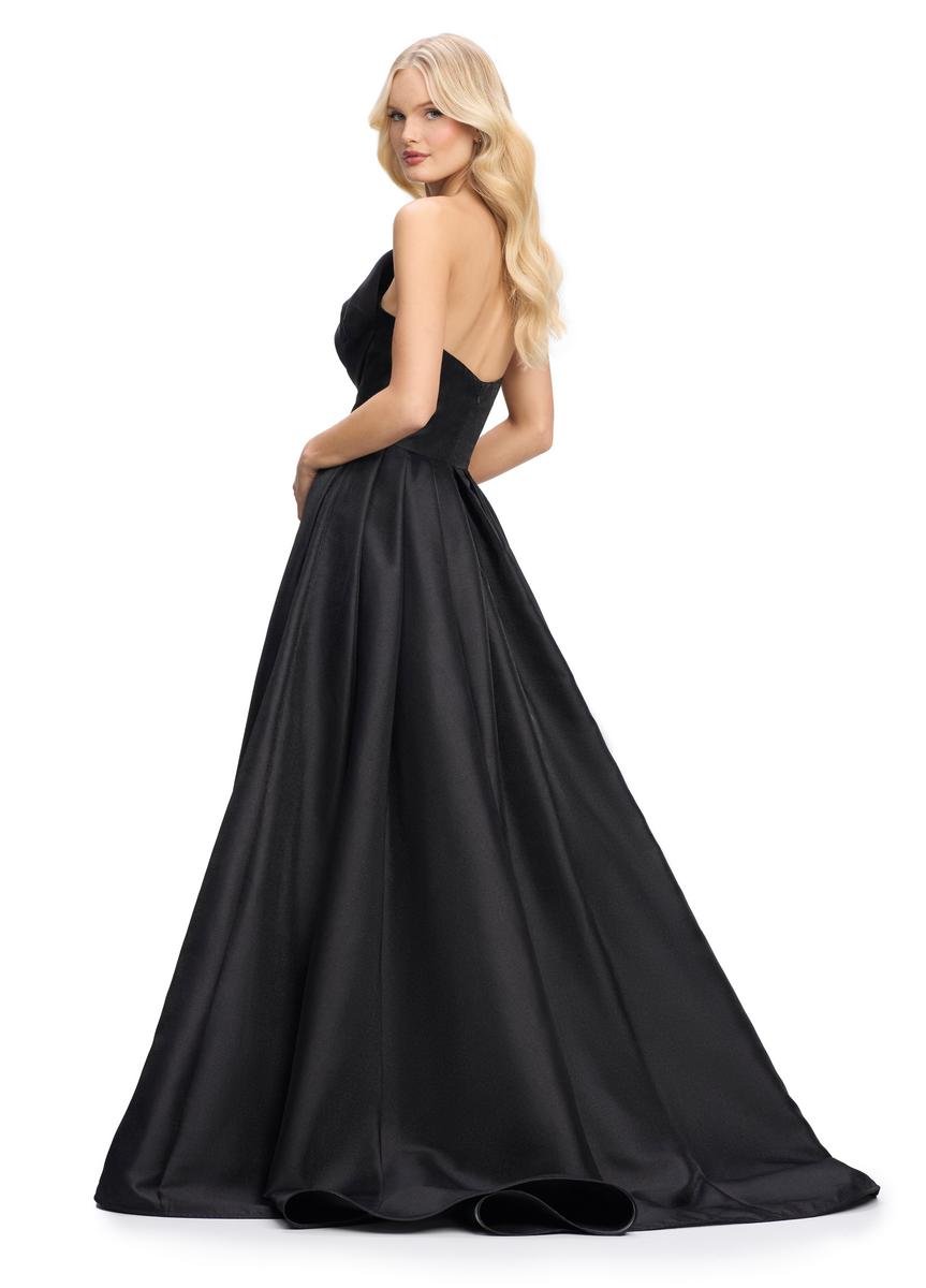 Ashley Lauren 11609 Black Prom Dress