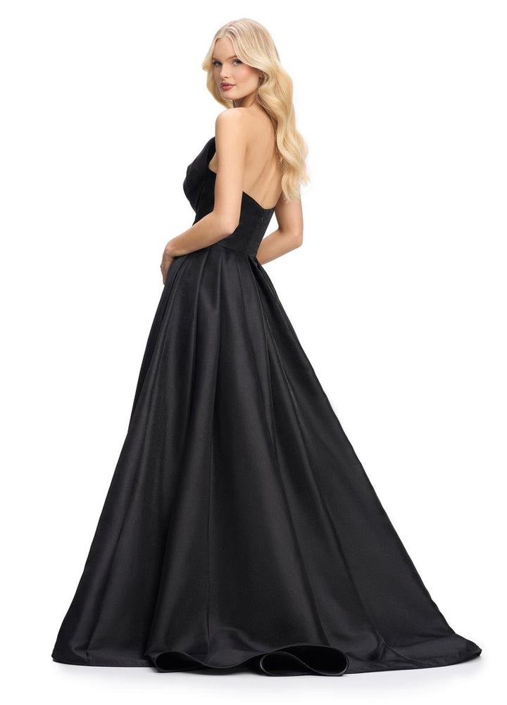 Ashley Lauren 11609 Black Prom Dress