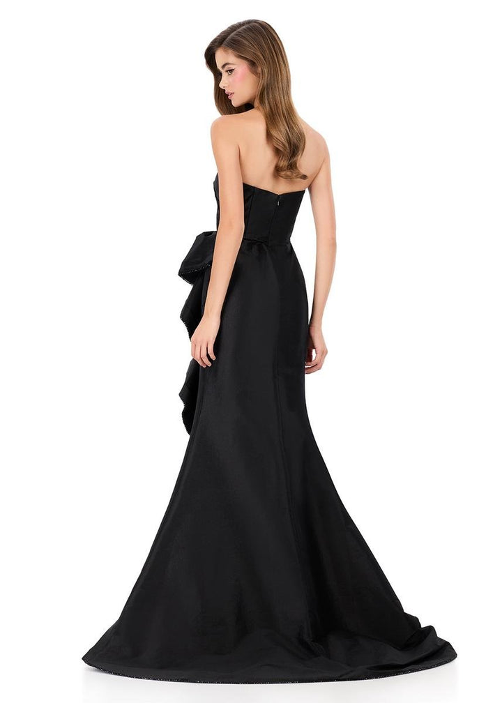 Ashley Lauren 12309 Black Prom Dress