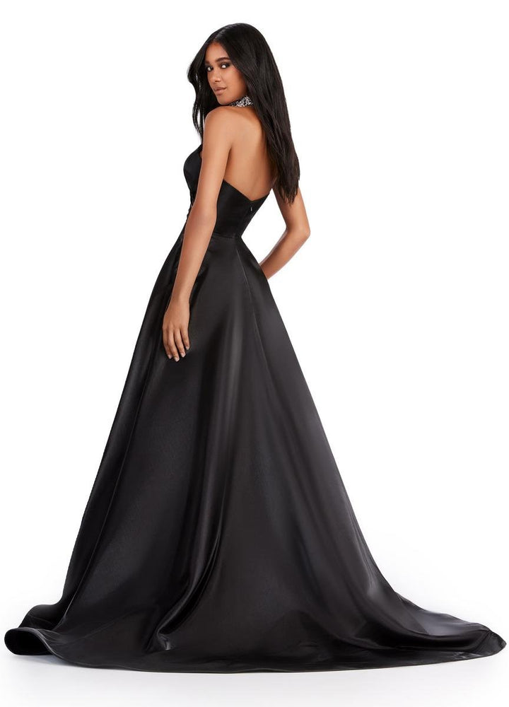 Ashley Lauren 11473 Black Prom Dress