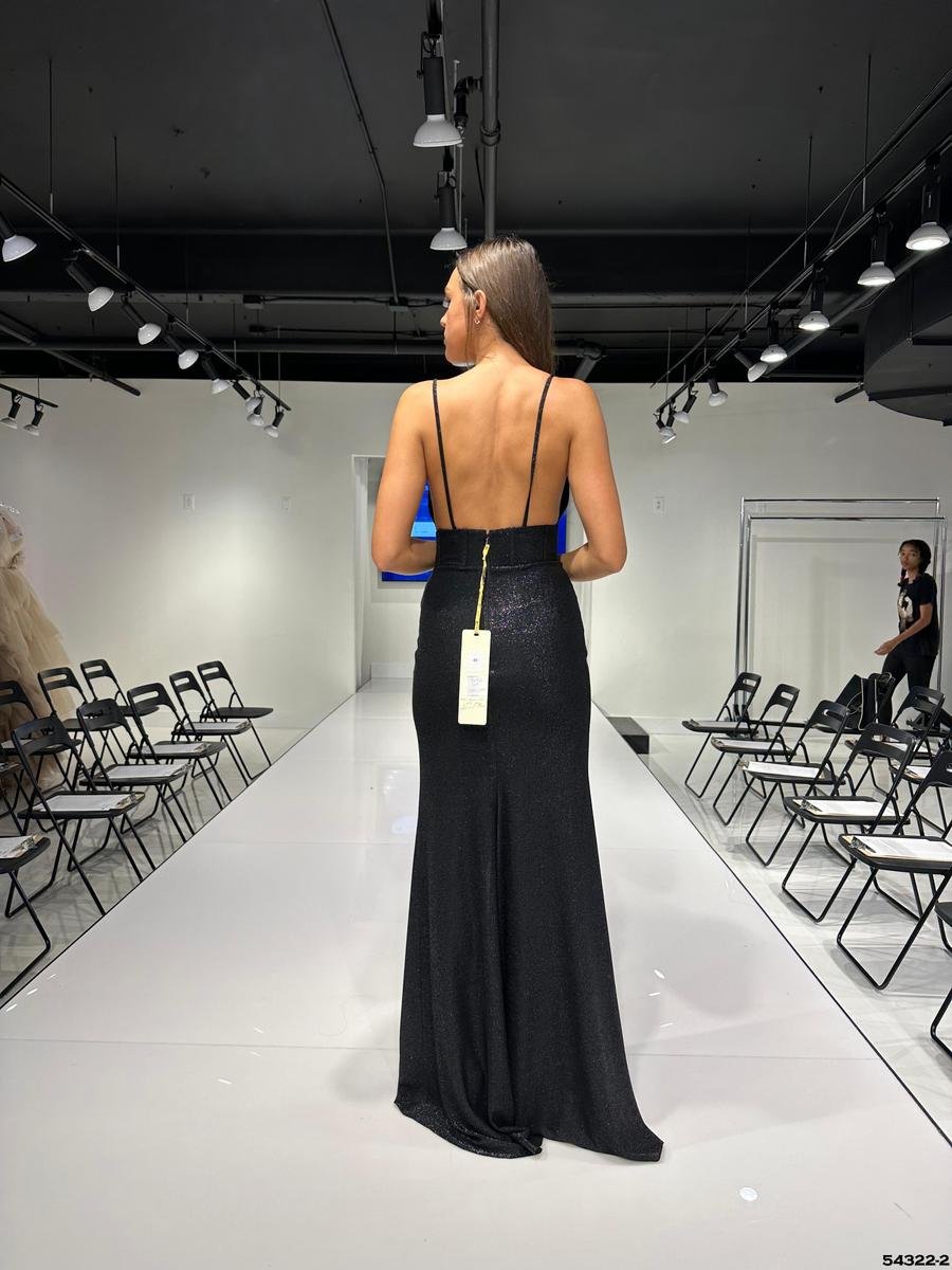Tarik Ediz 54322 Black Prom Dress