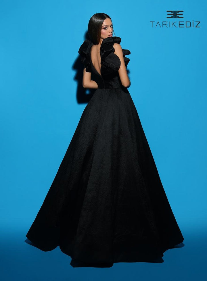 Tarik Ediz 98509 Black Prom Dress