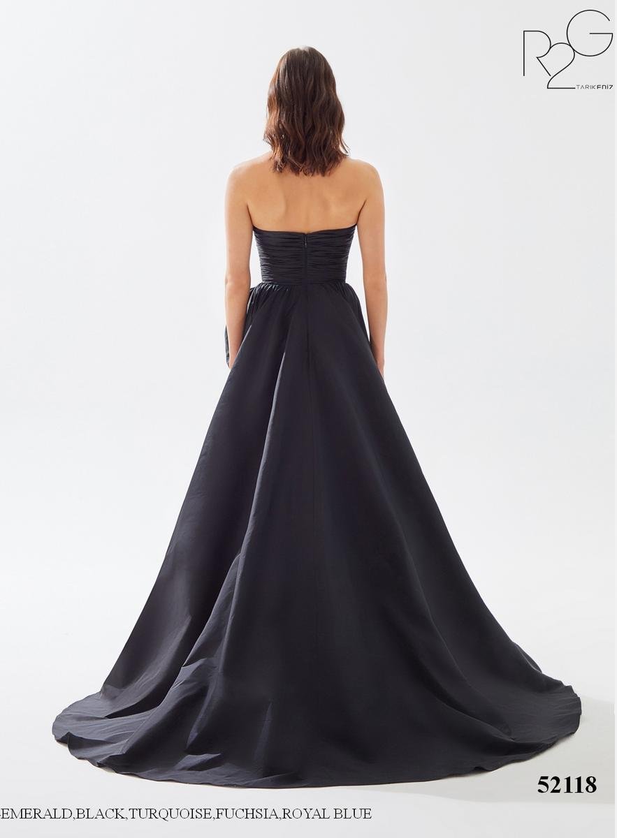Tarik Ediz 52118 Black Prom Dress